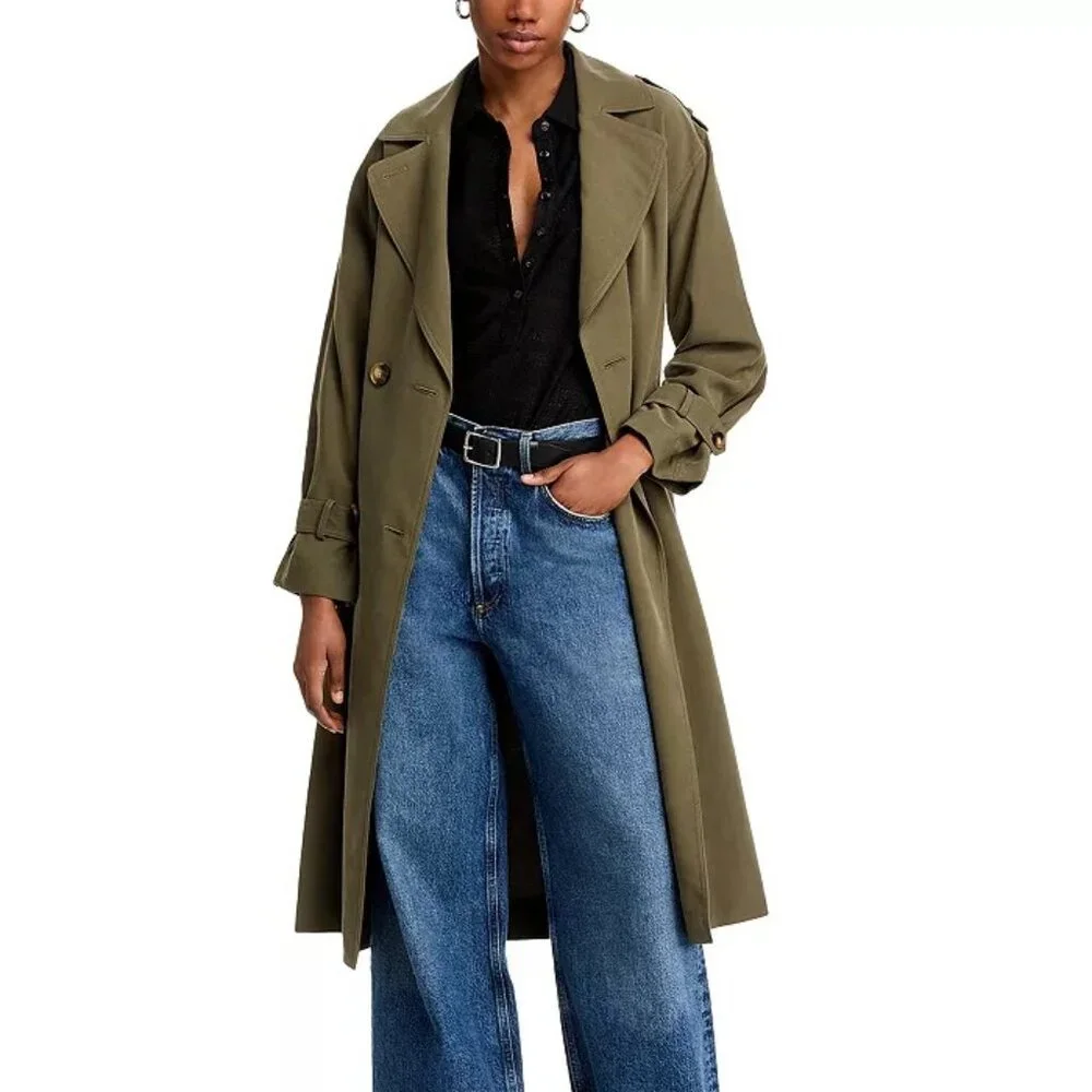 rag & bone Julia Textured Open-Knit Polo Top Black S NWT - Picture 2 of 9